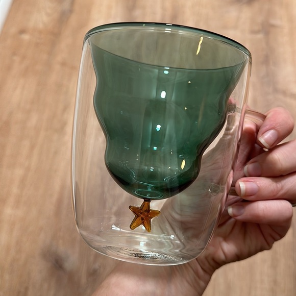 ANTHROPOLOGIE | Glass Christmas Tree Mug - Picture 4 of 5